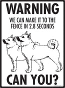 Norwegian Buhund! Make It To Fence or Door Signs (9" x 12")-3
