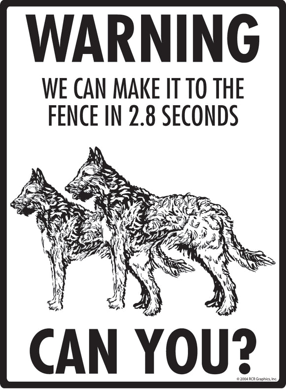 Belgian Laekenois! Make It To Fence or Door Signs (9" x 12")