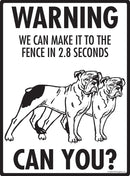 Olde English Bulldogge Make It To Fence or Door Signs (9" x 12")-4