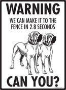 Tosa Inu! Make It To Fence or Door Signs (9" x 12")-3