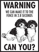 Shih-Poo Make It To Fence or Door Signs (9" x 12")-4