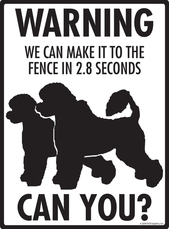 Portuguese Water Dog! Make It To Fence or Door Signs (9" x 12")