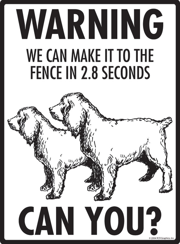 Boykin Spaniel! Make It To Fence or Door Signs (9" x 12")