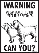 Boykin Spaniel Make It To Fence or Door Signs (9" x 12")-4