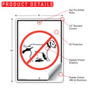 No Dog Peeing Sign (9" x 12")-2