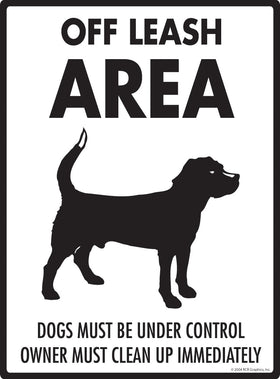 Off Leash Area Sign