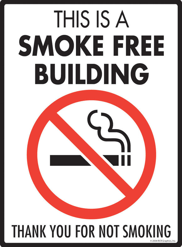This is a Smoke Free Building Sign