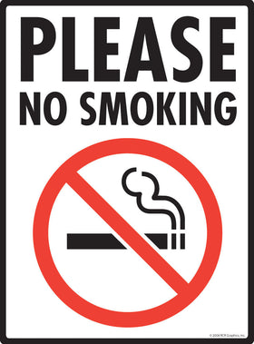 Please No Smoking Sign