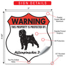 Affenpinscher! Property Is Protected Badge Sign or Sticker-3
