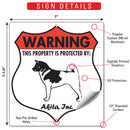 Akita! Property is Protected Badge Sign or Sticker-3