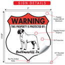 Bullmastiff! Property is Protected Badge Sign or Sticker-3