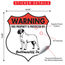 Bullmastiff! Property is Protected Badge Sign or Sticker-2