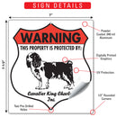 Cavalier King Charles! Property is Protected Badge Sign or Sticker-3