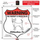 Chihuahua! Property is Protected Badge Sign or Sticker-4