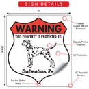 Dalmatian! Property is Protected Badge Sign or Sticker-3