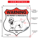 Dandie Dinmont Terrier! Property is Protected Badge Sign or Sticker-3