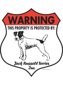 Jack Russell Terrier! Property is Protected Badge Sign or Sticker-1