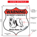 Lhasa Apso! Property is Protected Badge Sign or Sticker-3