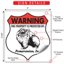 Pomeranian! Property is Protected Badge Sign or Sticker-3