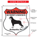 Rottweiler! Property is Protected Badge Sign or Sticker-3