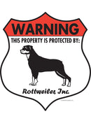 Rottweiler! Property is Protected Badge Sign or Sticker-1