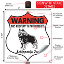 Schipperke! Property is Protected Badge Sign or Sticker-4