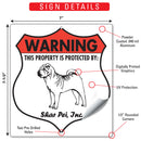 Shar Pei! Property is Protected Badge Sign or Sticker-3