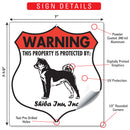 Shiba Inu! Property is Protected Badge Sign or Sticker-3