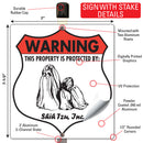 Shih Tzu! Property is Protected Badge Sign or Sticker-4