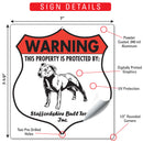 Staffordshire Bull Terrier! Property is Protected Badge Sign or Sticker-3