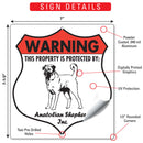 Anatolian Shepherd! Property is Protected Badge Sign or Sticker-3