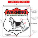 Australian Terrier! Property is Protected Badge Sign or Sticker-3