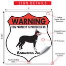 Beauceron! Property is Protected Badge Sign or Sticker-3
