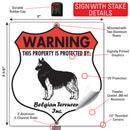Belgian Tervuren! Property is Protected Badge Sign or Sticker-4