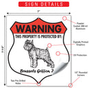 Brussels Griffon! Property is Protected Badge Sign or Sticker-3