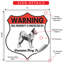 Canaan Dog! Property is Protected Badge Sign or Sticker-3