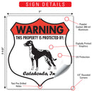 Catahoula! Property is Protected Badge Sign or Sticker-3