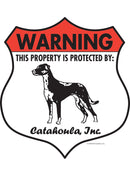 Catahoula! Property is Protected Badge Sign or Sticker-1