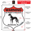 Catahoula! Property is Protected Badge Sign or Sticker-4