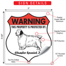 Clumber Spaniel! Property is Protected Badge Sign or Sticker-3