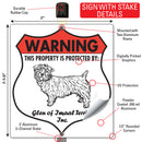 Glen of Imaal Terrier! Property is Protected Badge Sign or Sticker-4