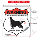 Gordon Setter! Property is Protected Badge Sign or Sticker-3