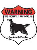 Gordon Setter! Property is Protected Badge Sign or Sticker-1