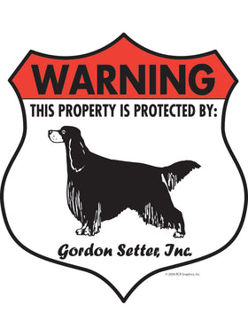 Gordon Setter! Property Patrolled Badge Sign or Sticker