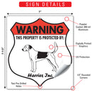 Harrier! Property is Protected Badge Sign or Sticker-3