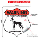 Ibizan Hound! Property is Protected Badge Sign or Sticker-2