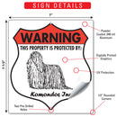Komondor! Property is Protected Badge Sign or Sticker-3