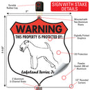 Lakeland Terrier! Property is Protected Badge Sign or Sticker-4