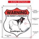 Leonberger! Property is Protected Badge Sign or Sticker-3