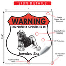 Lowchen! Property is Protected Badge Sign or Sticker-3
